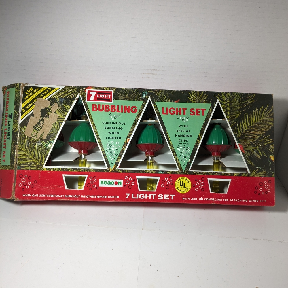 Beacon 7 Light Bubbling Christmas Set